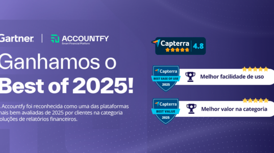 Accountfy é reconhecida no Prêmio "Best of 2025 do Capterra"