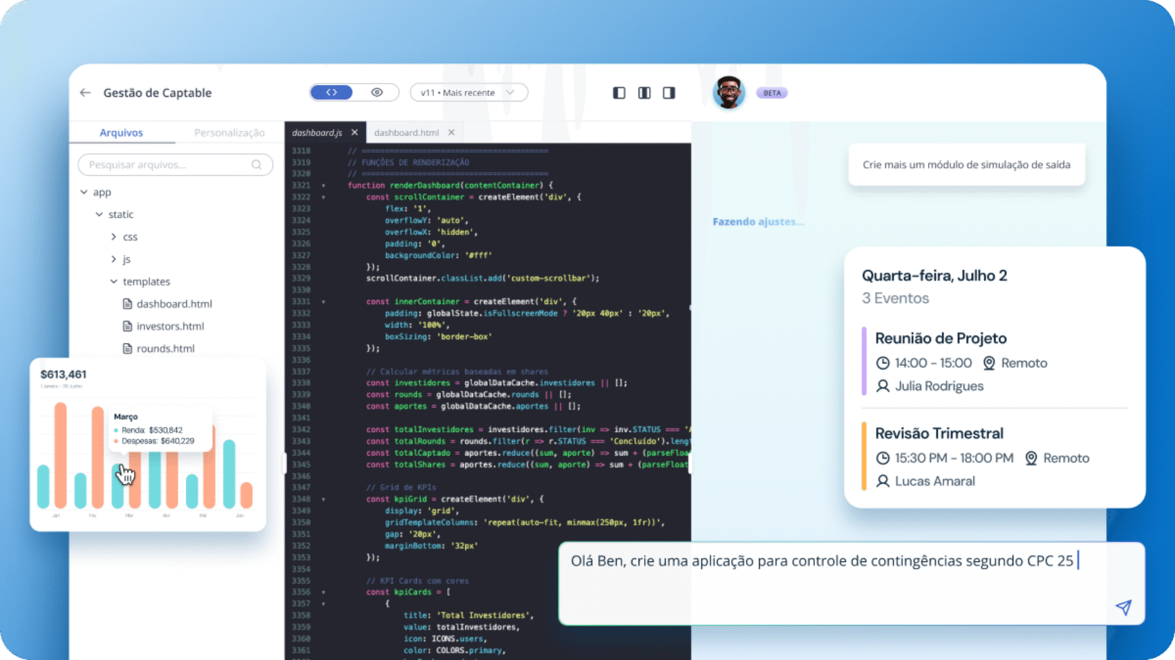 Inteligência artificial para gestão financeira corporativa